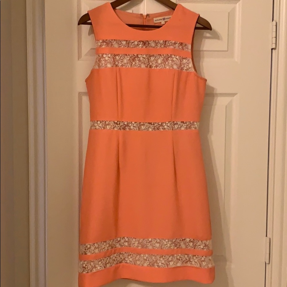 Altar’d State Coral and White Lace Dress
